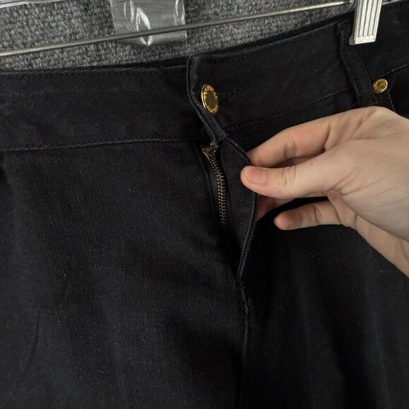 Rocawear Y2K Women Jeans Size 22 Black Pockets Embellished Spell Out Logo 1999 - Picture 11 of 16